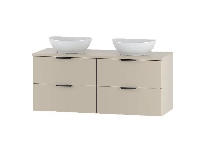 Kaschmir-Badezimmerset 120 cm Schrank mit Arbeitsplatte und Waschbecken Pile