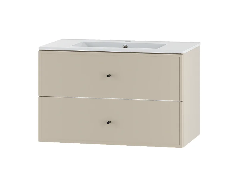 Ensemble de salle de bain en cachemire 80 cm Meuble avec lavabo Marco