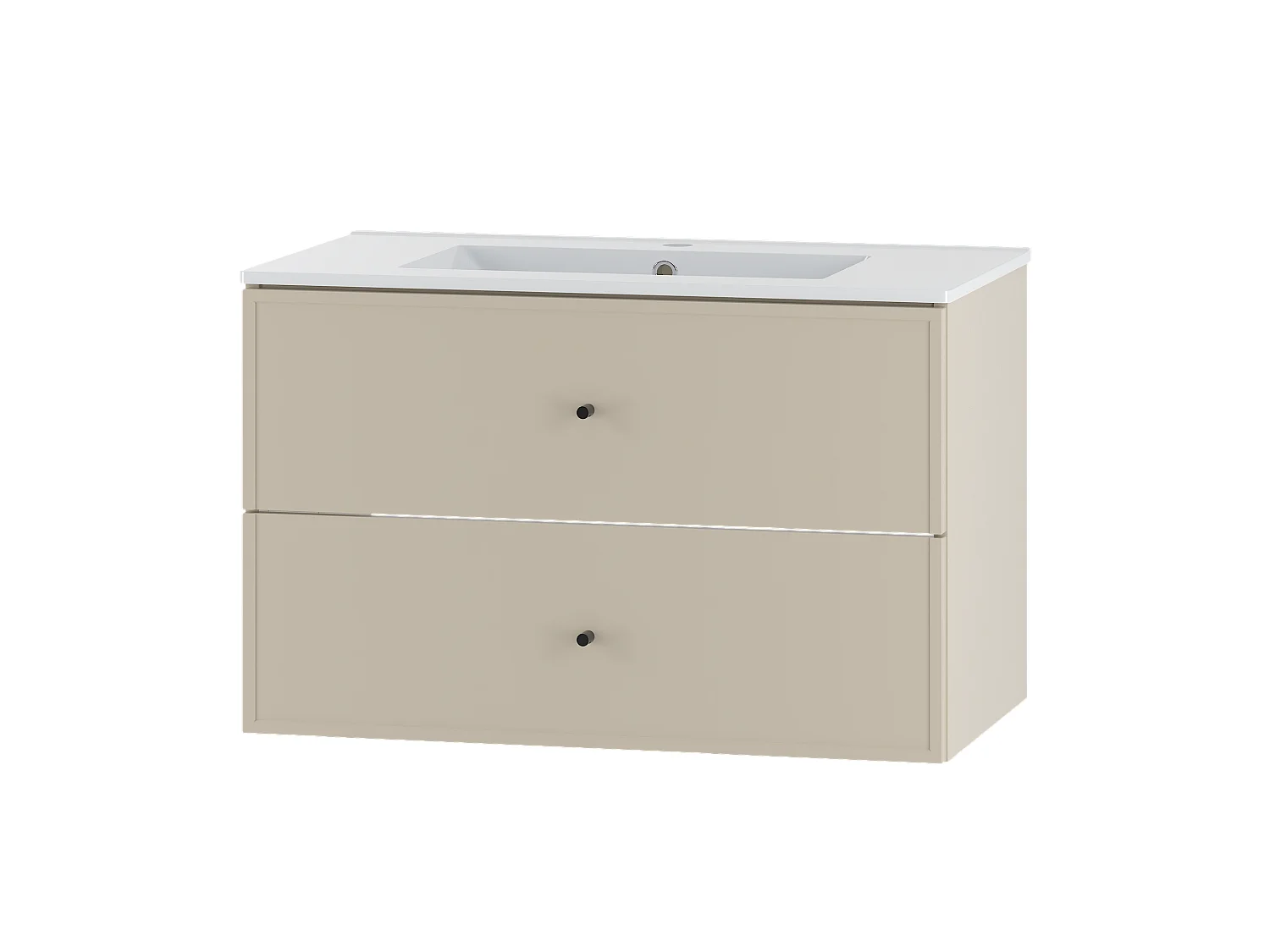 Kaschmir-Badezimmer-Set 80 cm Schrank mit Waschbecken Marco