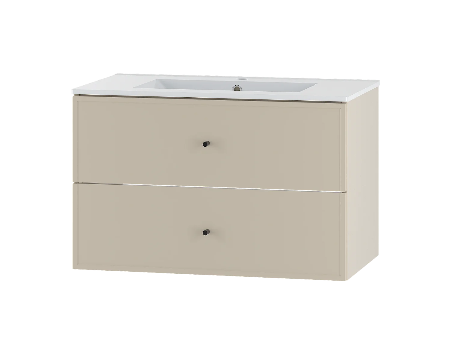 Ensemble de salle de bain en cachemire 80 cm Meuble avec lavabo Marco