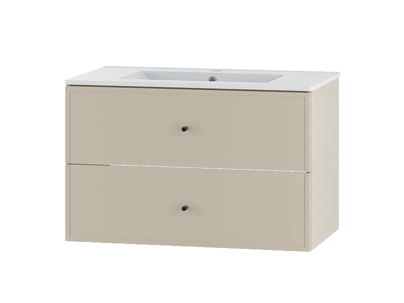 Ensemble de salle de bain en cachemire 80 cm Meuble avec lavabo Marco