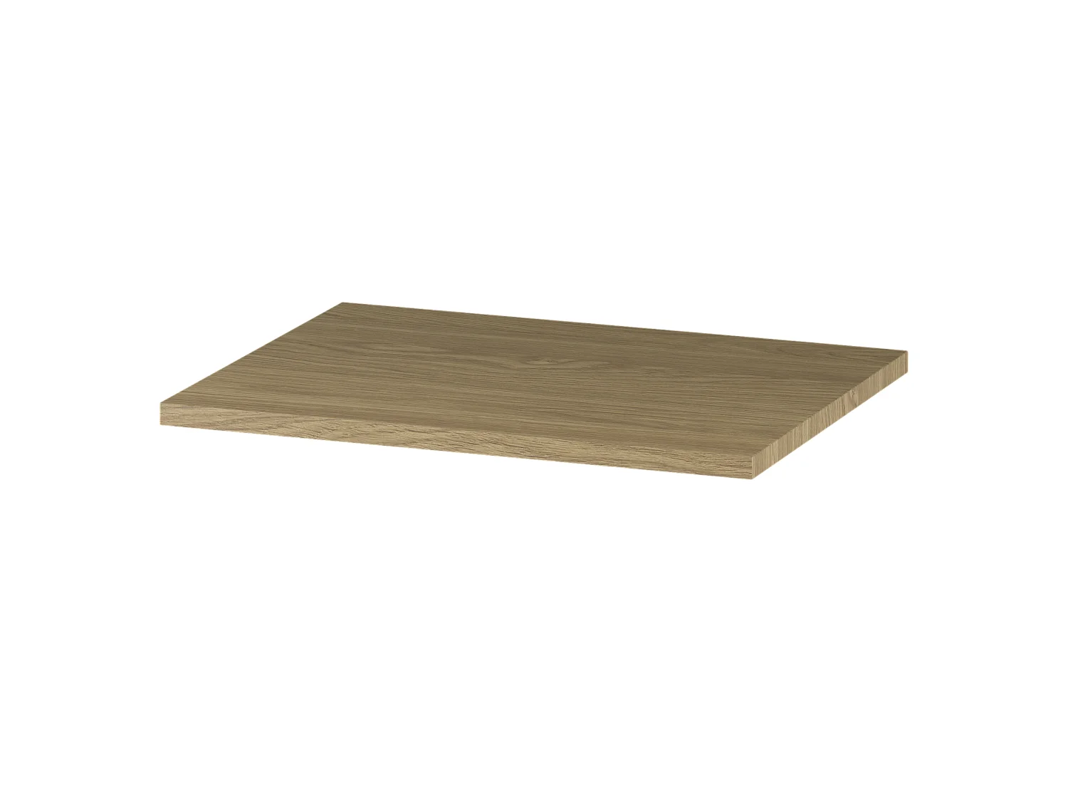Badezimmer-Set 60 cm Schrank mit Arbeitsplatte und Waschbecken Eiche geölt Etna