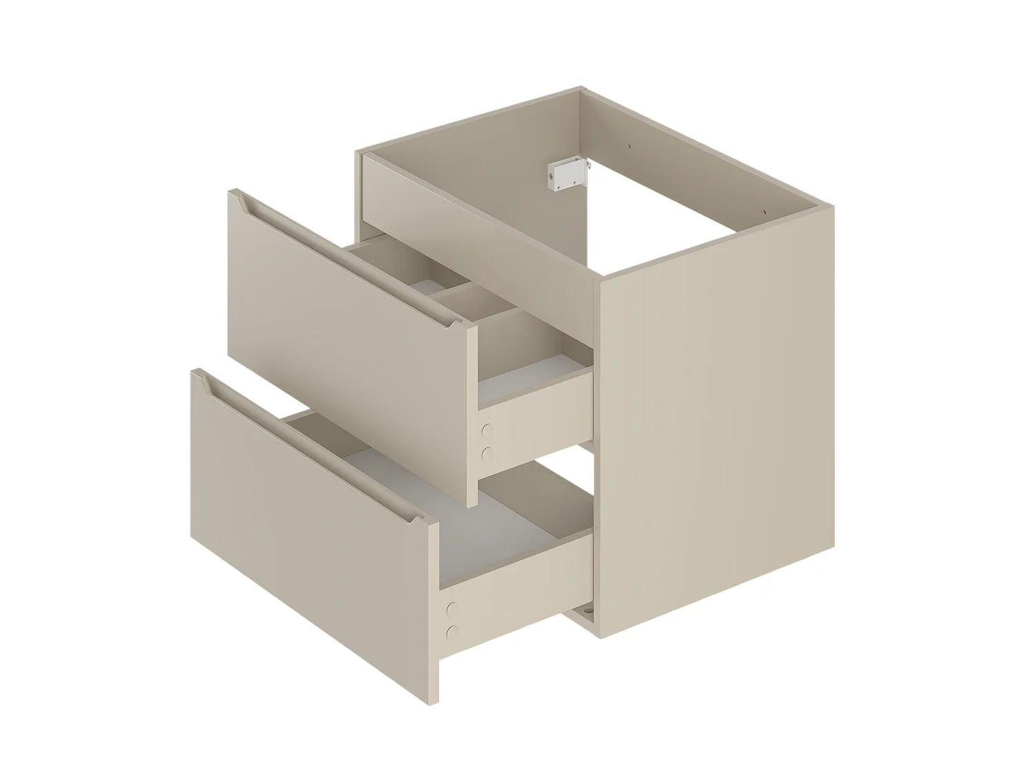 Ensemble de salle de bain en cachemire 140 cm Armoire Étagère Plan de travail Lavabo Colonne Colonne Etna