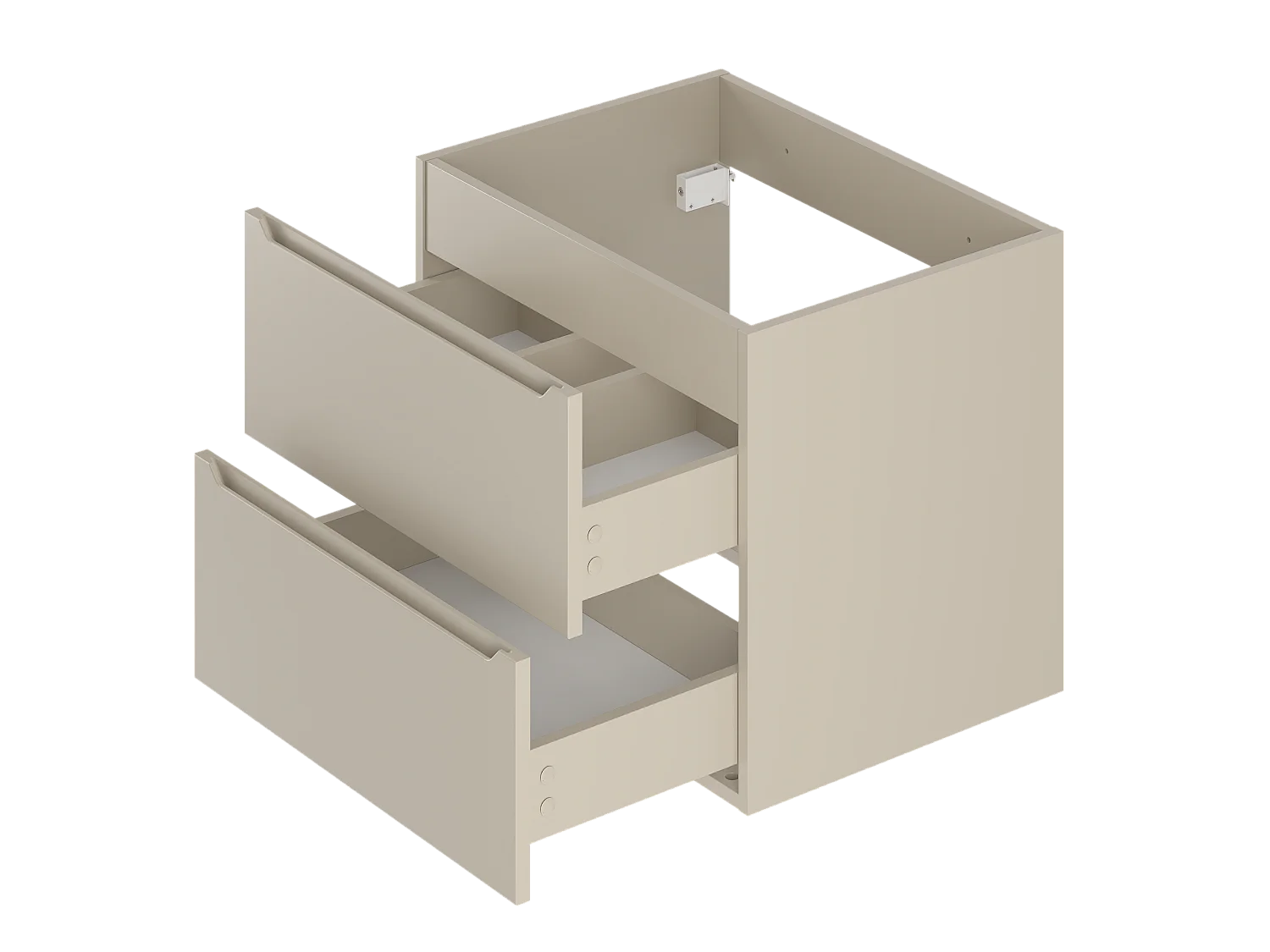 Ensemble de salle de bain en cachemire 140 cm Armoire Étagère Plan de travail Lavabo Colonne Colonne Etna