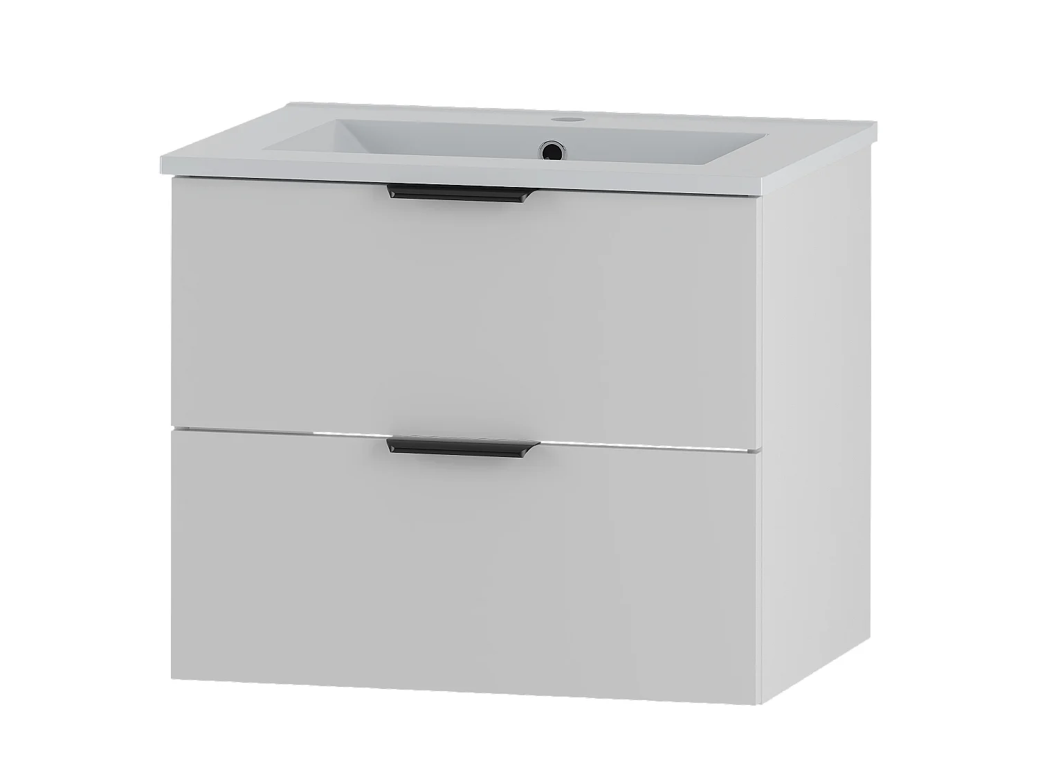 Ensemble de salle de bain blanc 60 cm Meuble avec lavabo Pile