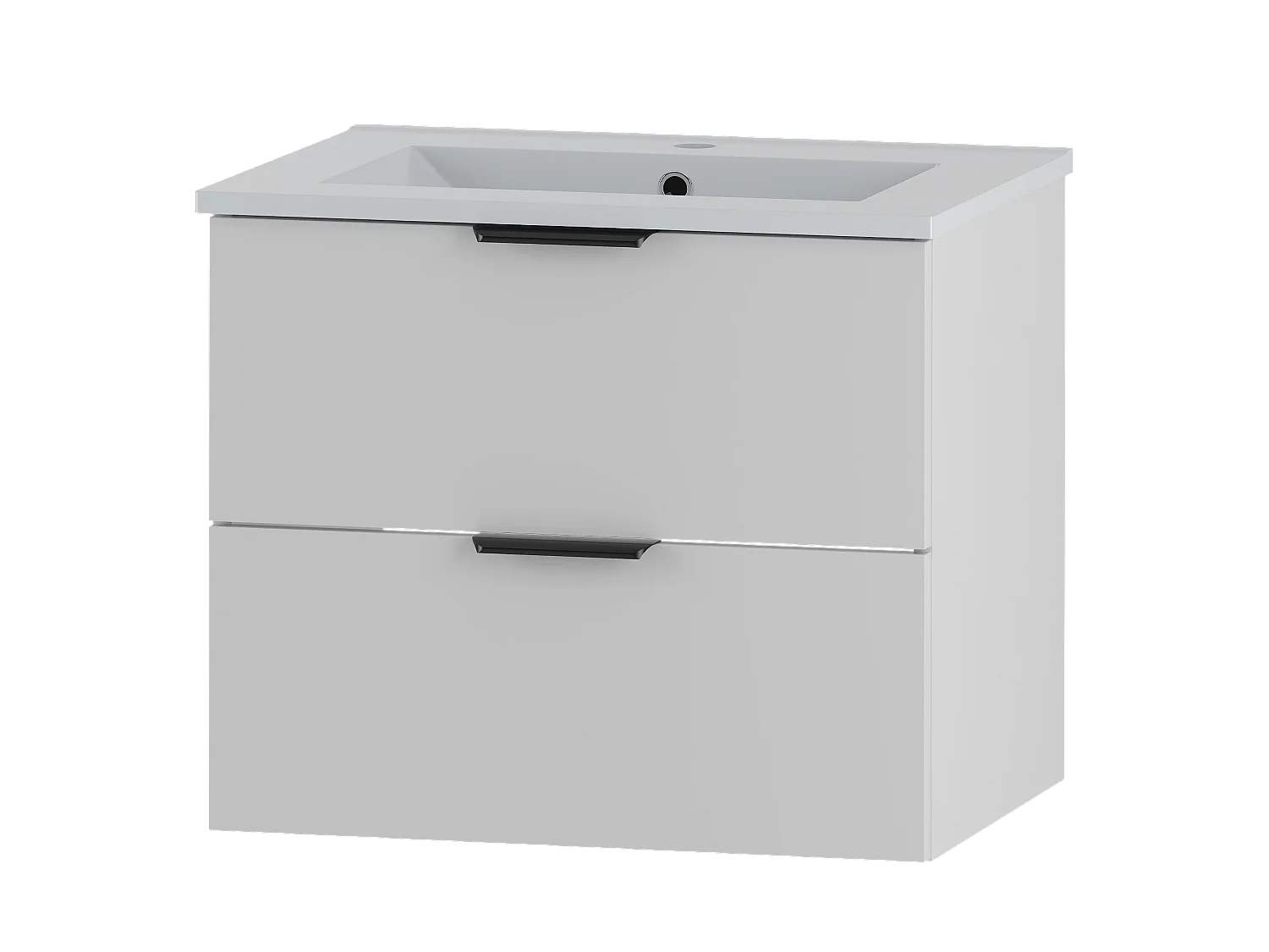 Ensemble de salle de bain blanc 60 cm Meuble avec lavabo Pile