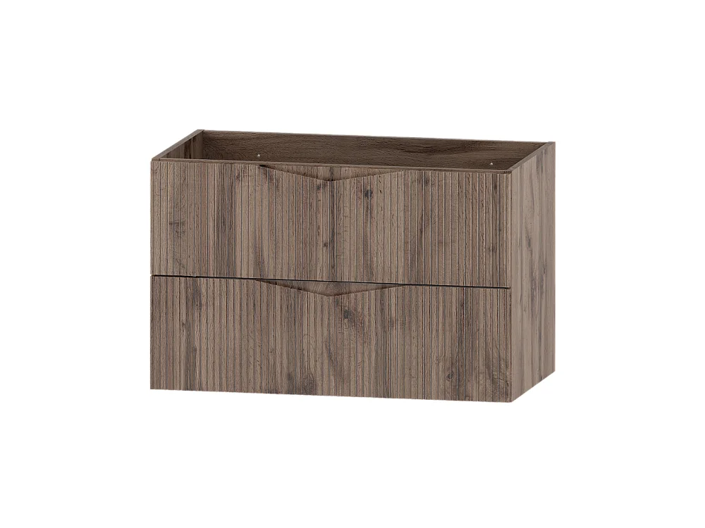 Meuble simple vasque encastrée 80cm Tao Bois