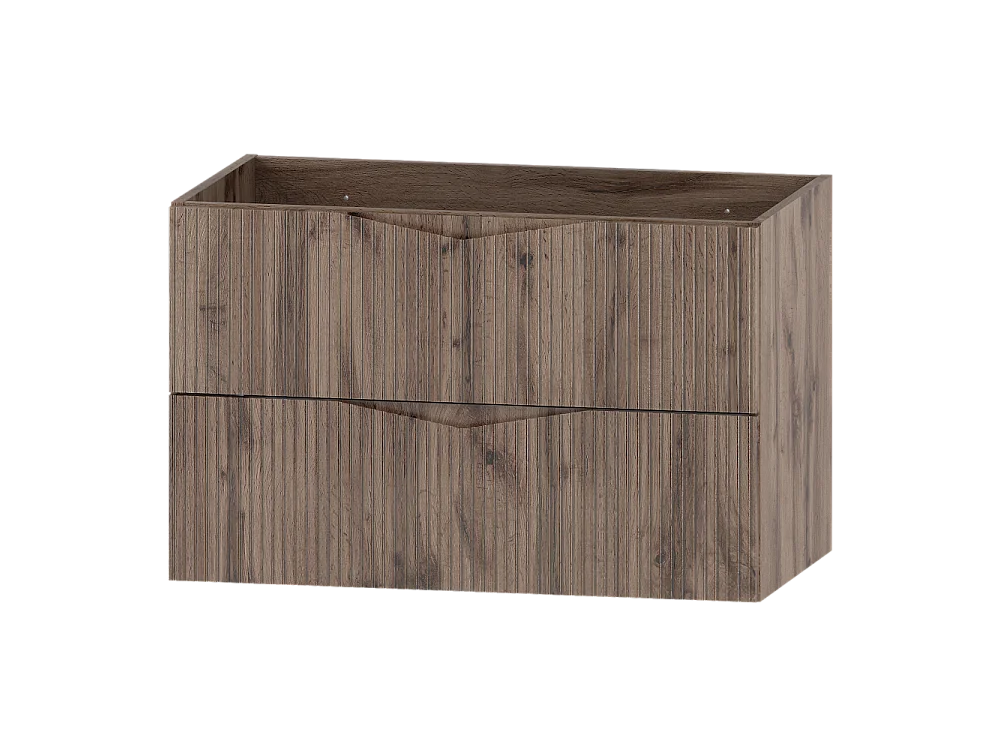 Meuble simple vasque encastrée 80cm Tao Bois