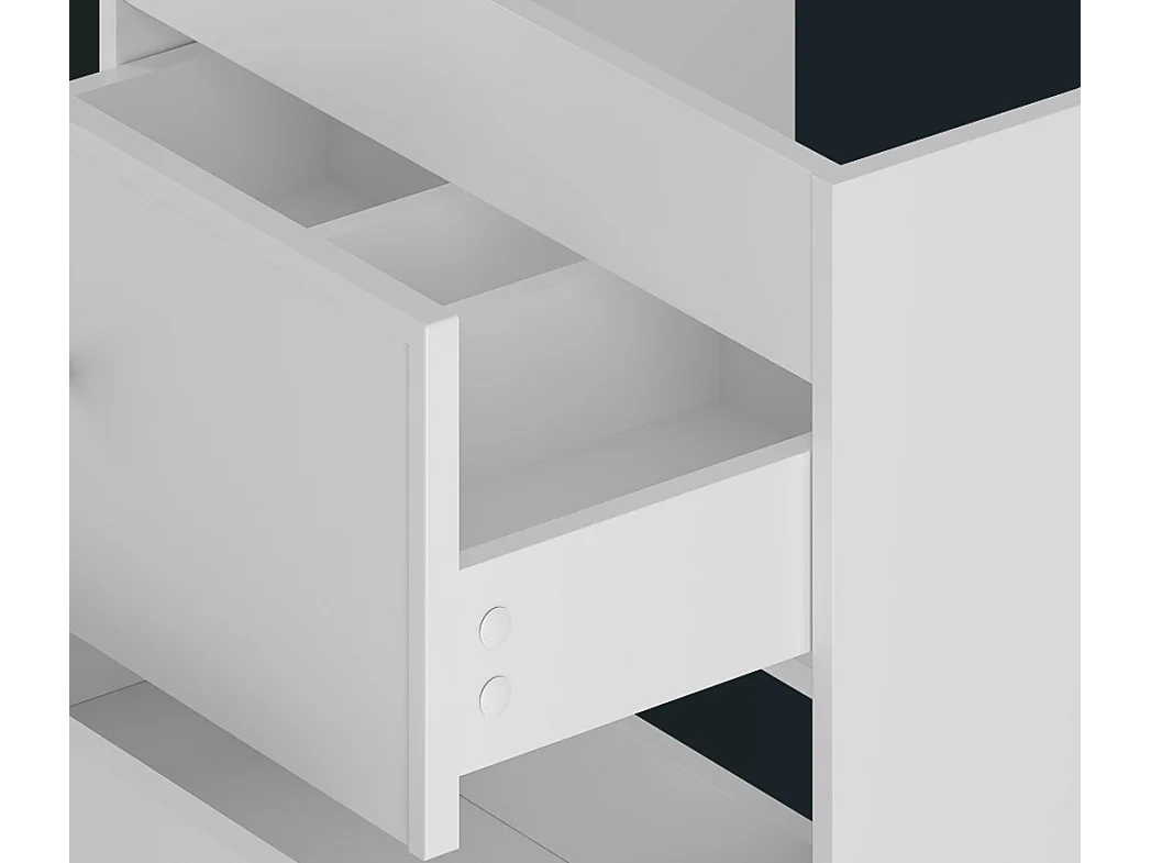 Ensemble blanc pour salle de bain 60 cm Meuble avec plan de travail Lavabo Marco