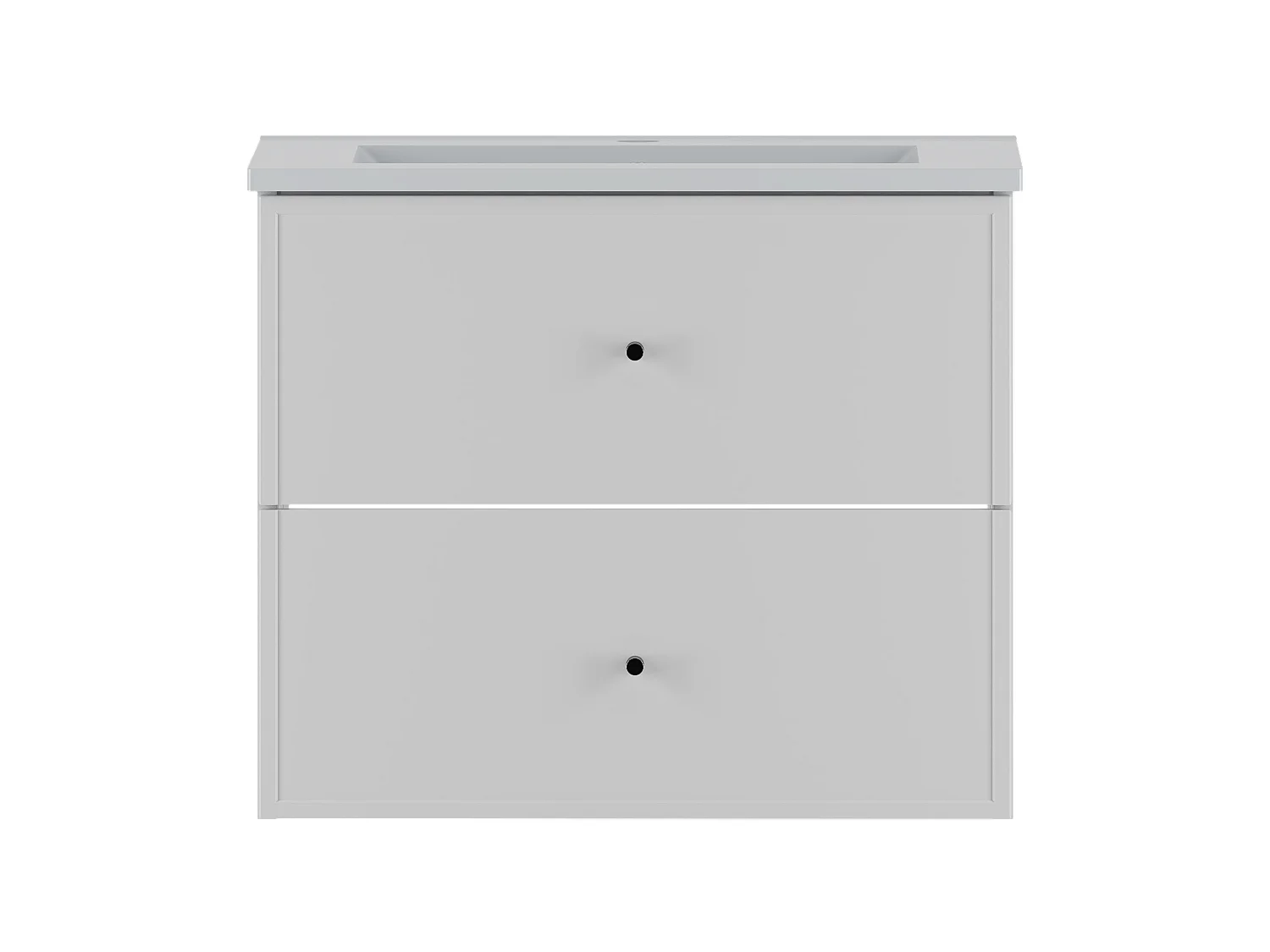 Ensemble de salle de bain blanc 60 cm Meuble avec lavabo Marco