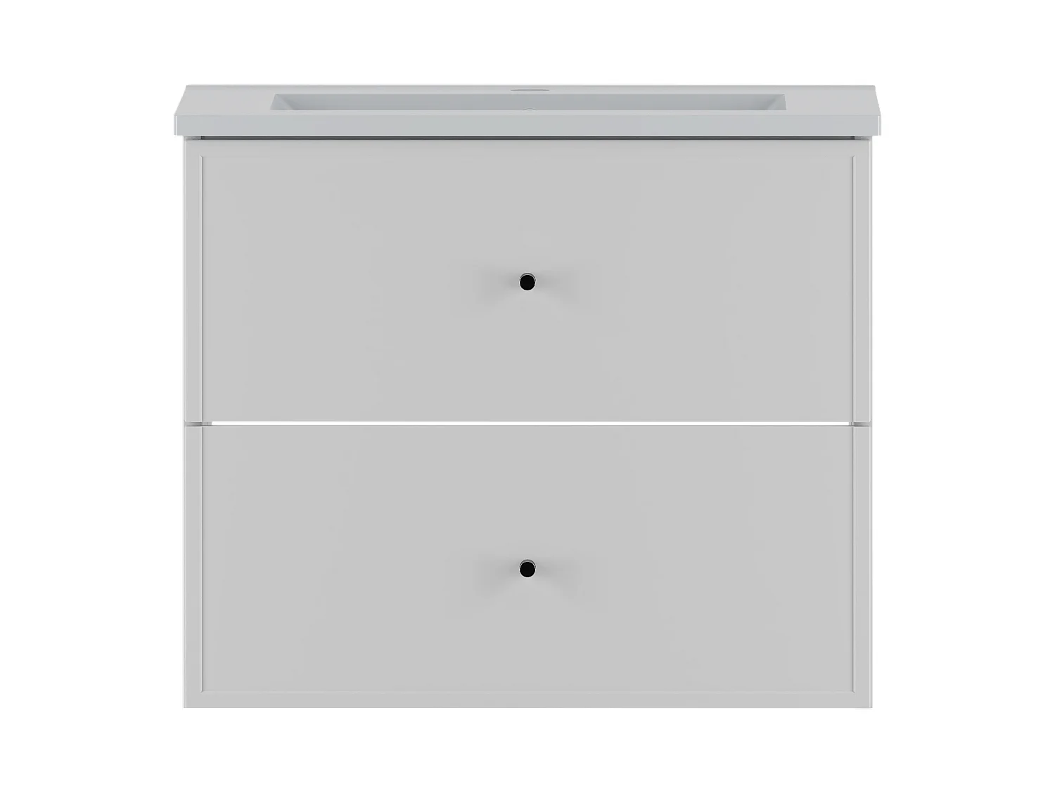 Ensemble de salle de bain blanc 60 cm Meuble avec lavabo Marco