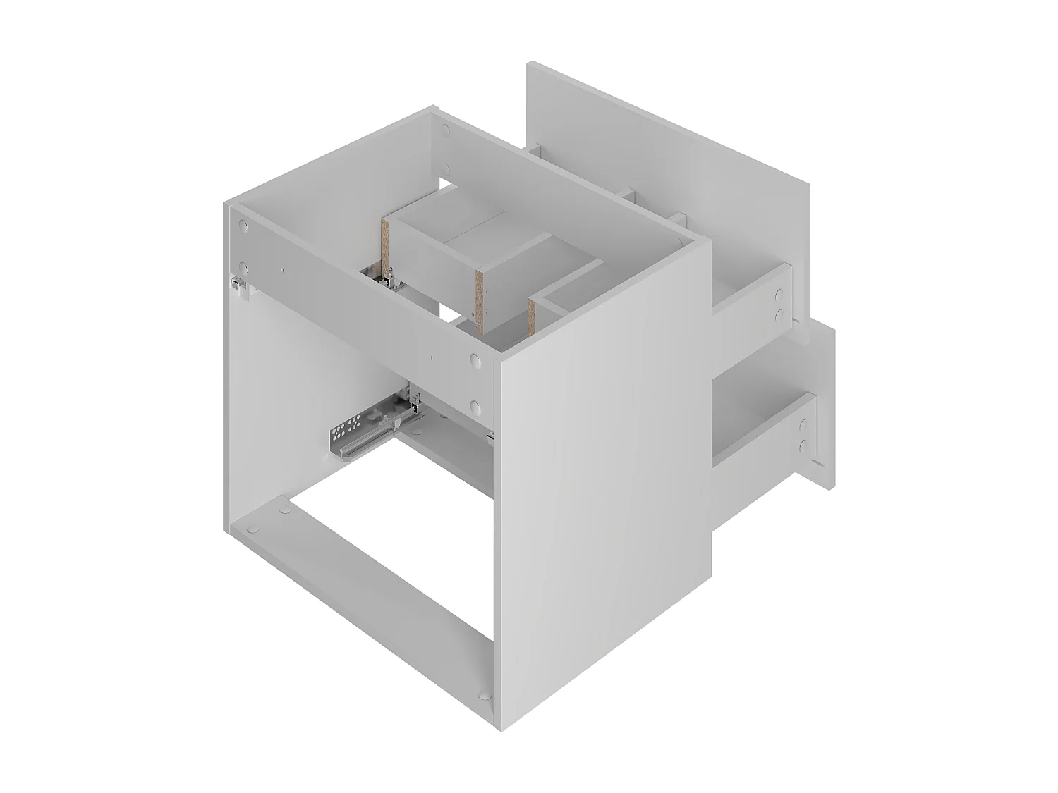 Ensemble de salle de bain blanc 60 cm Meuble avec lavabo Marco