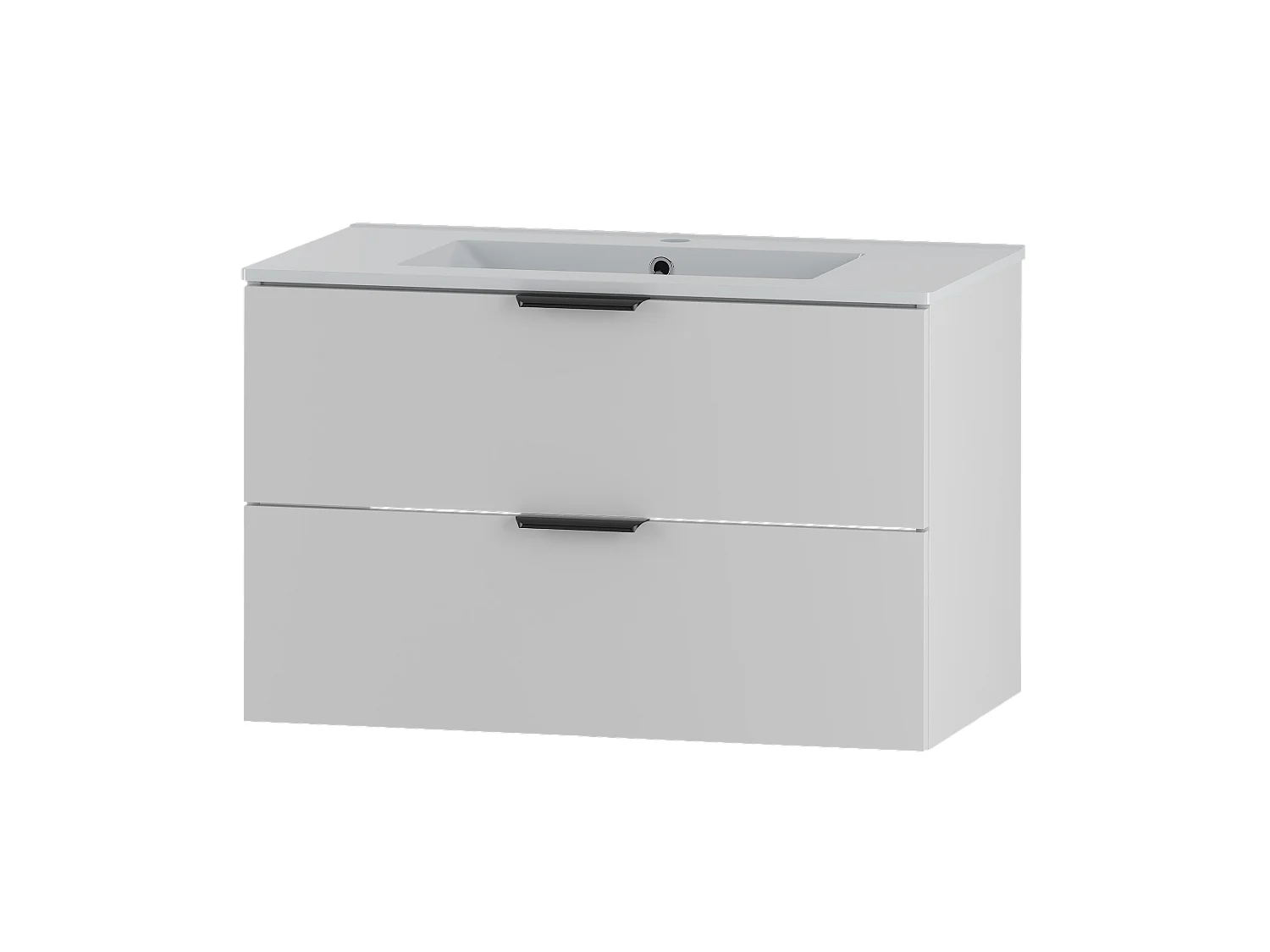 Ensemble de salle de bain blanc 80 cm Meuble avec lavabo Pile