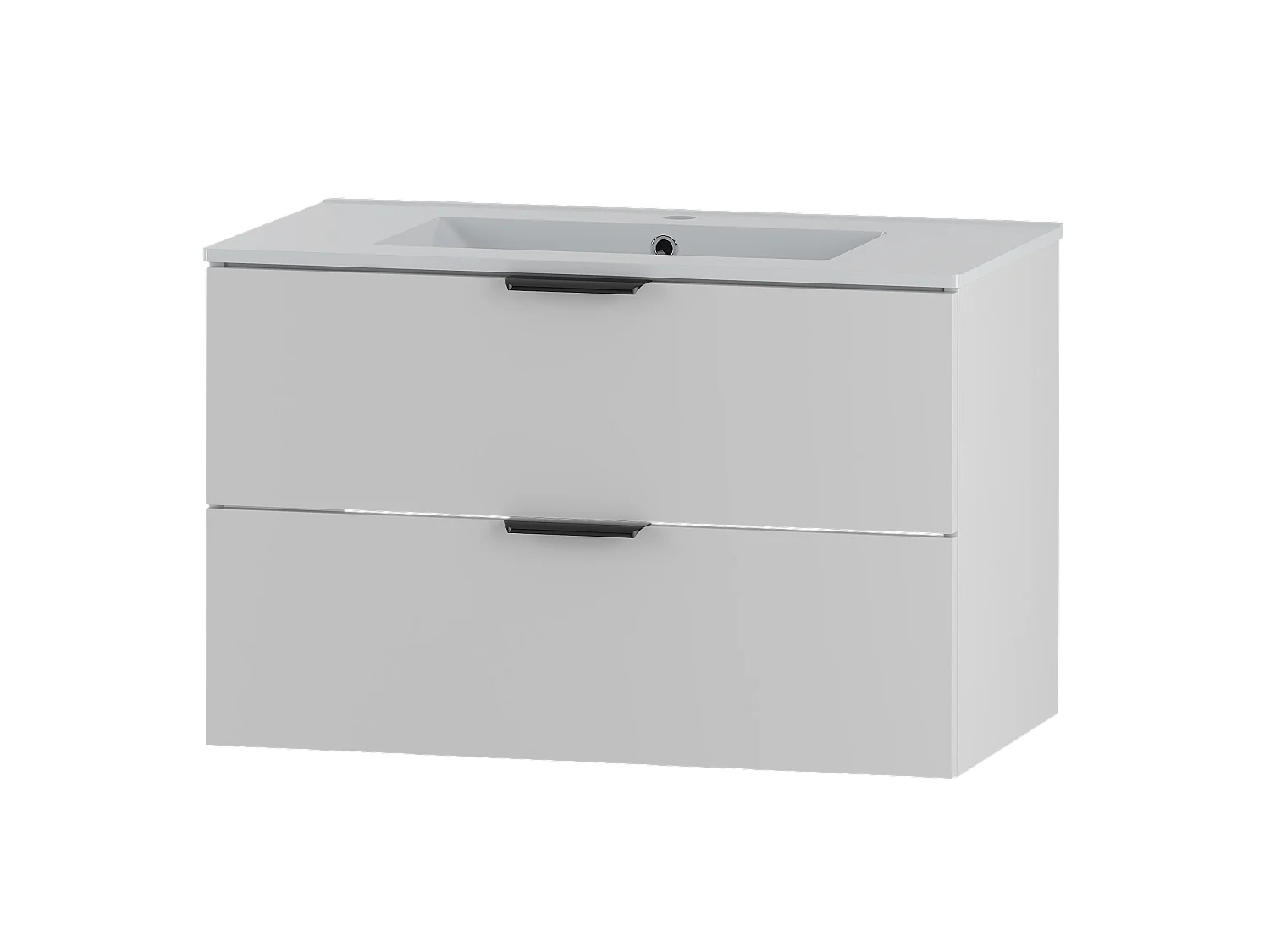 Ensemble de salle de bain blanc 80 cm Meuble avec lavabo Pile
