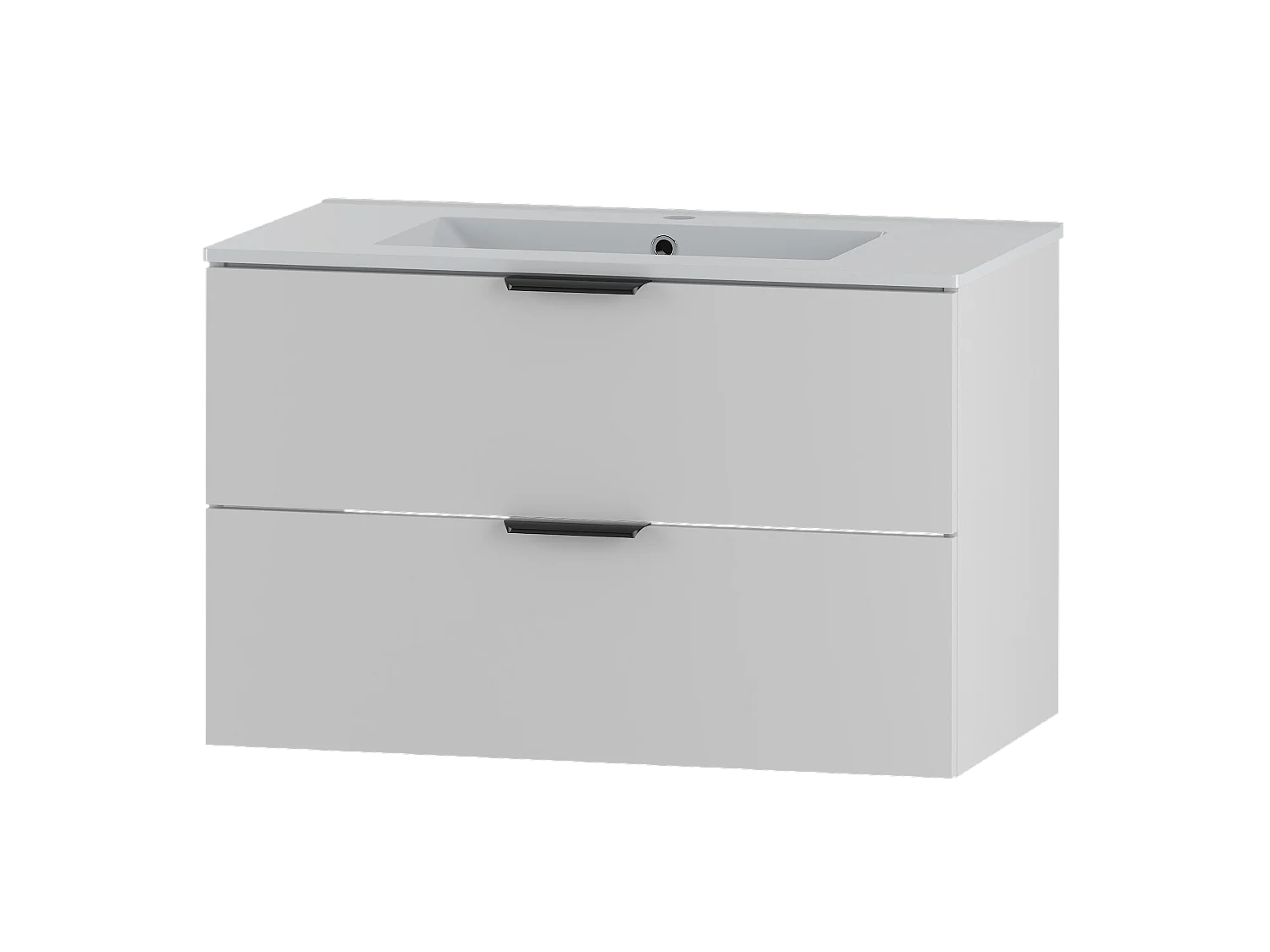 Ensemble de salle de bain blanc 80 cm Meuble avec lavabo Pile