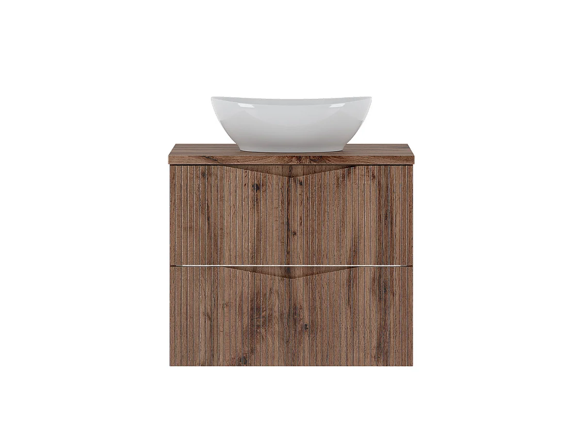 Mobile bagno con lavabo Tao marrone 60cm