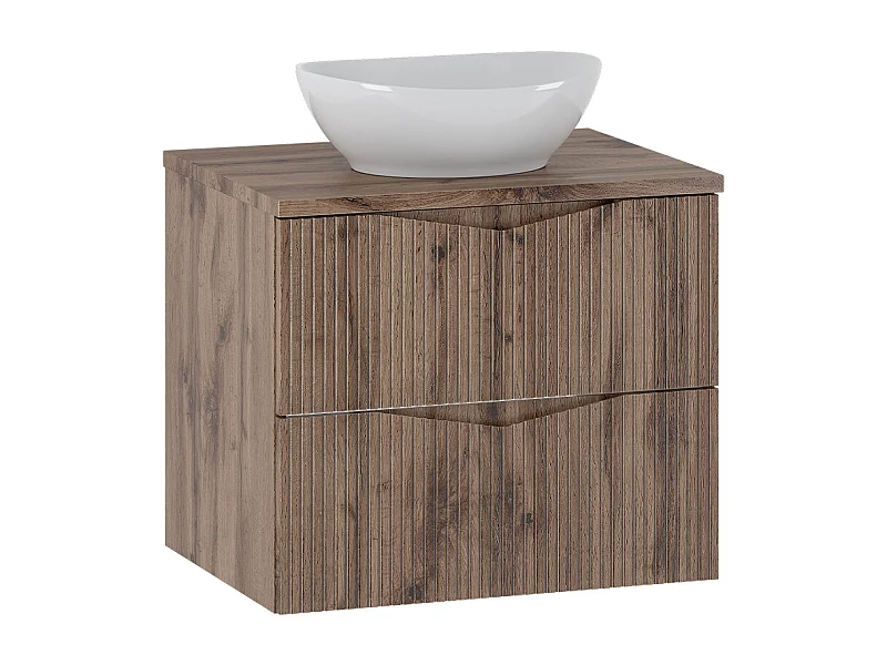 Mobile bagno con lavabo Tao marrone 60cm