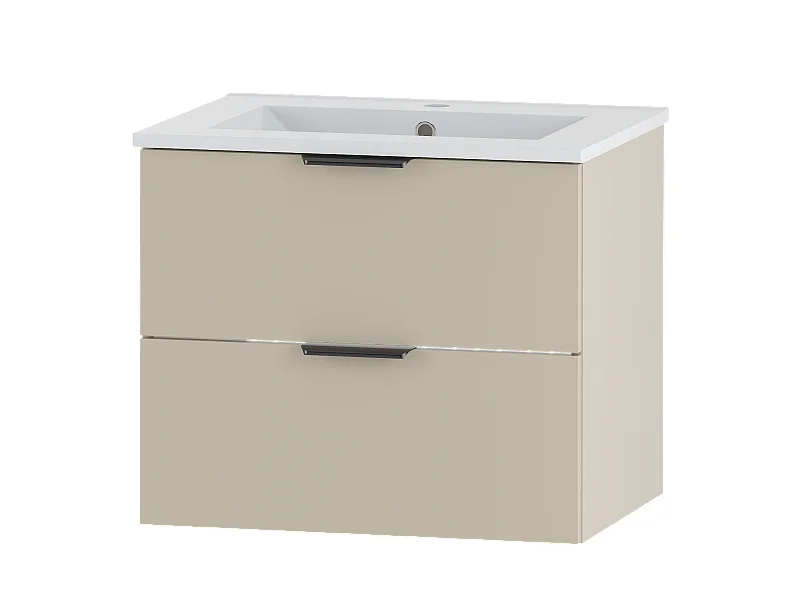 Ensemble de salle de bain en cachemire 60 cm Meuble avec lavabo Pile