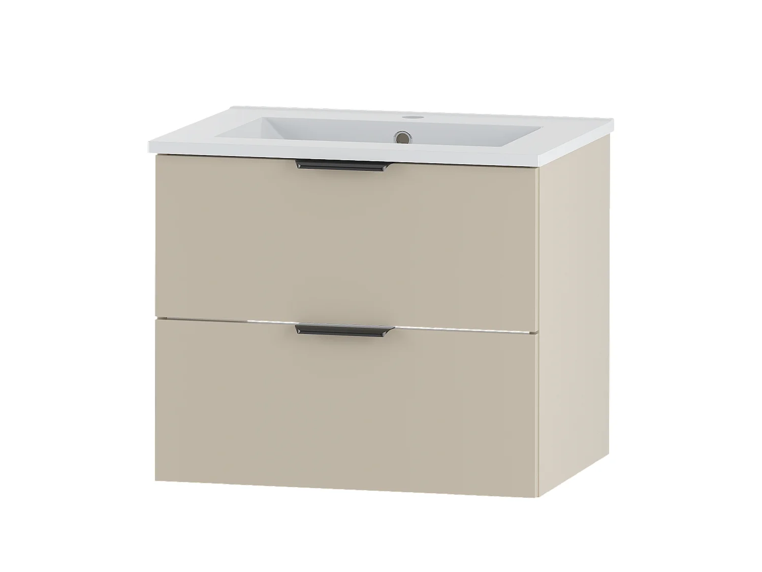 Ensemble de salle de bain en cachemire 60 cm Meuble avec lavabo Pile