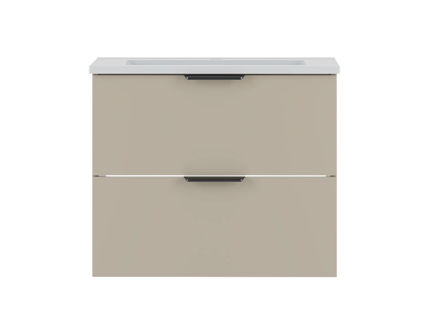 Ensemble de salle de bain en cachemire 60 cm Meuble avec lavabo Pile