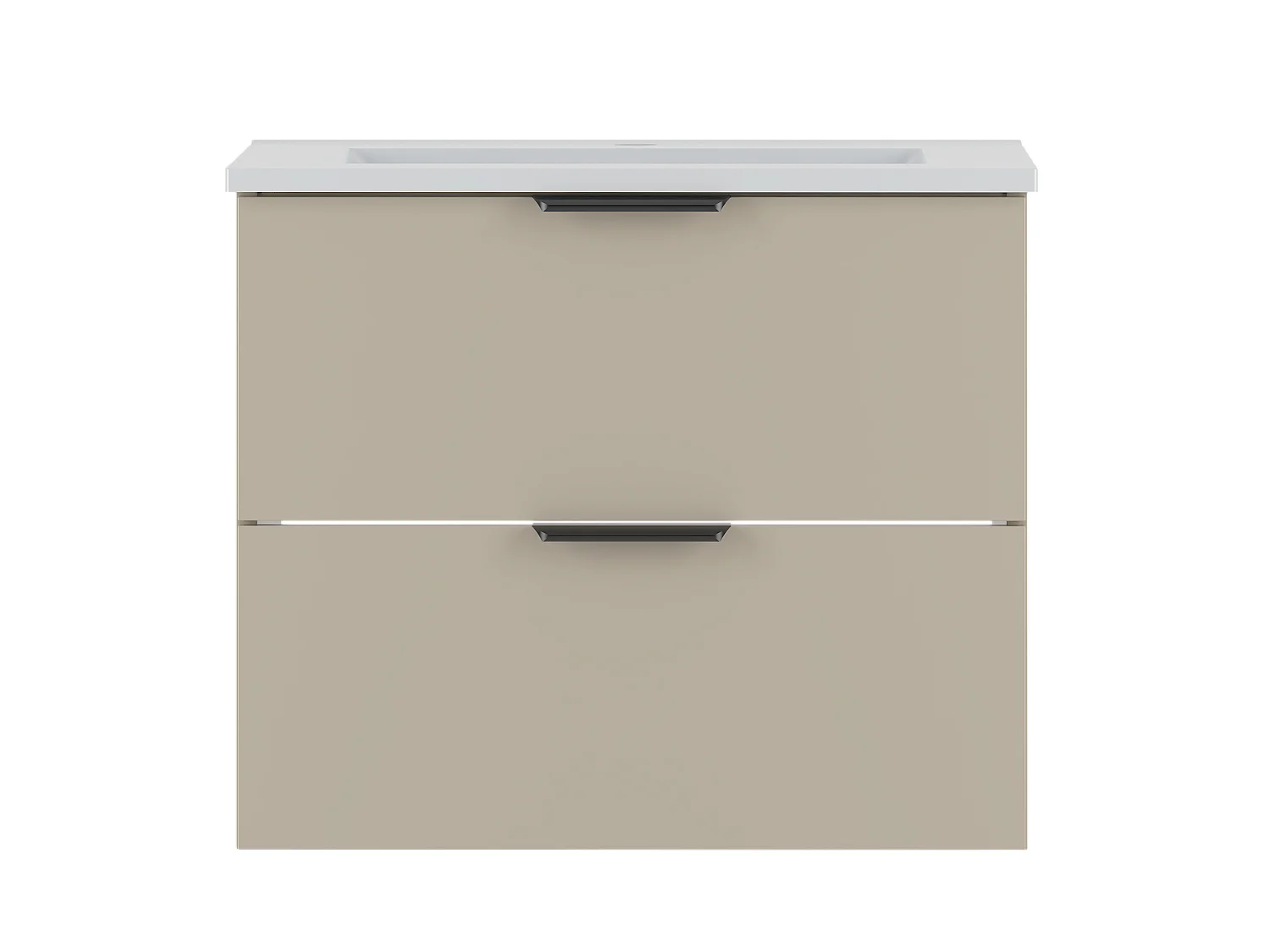 Ensemble de salle de bain en cachemire 60 cm Meuble avec lavabo Pile