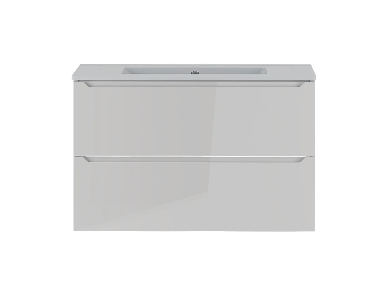 Ensemble blanc pour salle de bain 80 cm Meuble avec lavabo  Etna