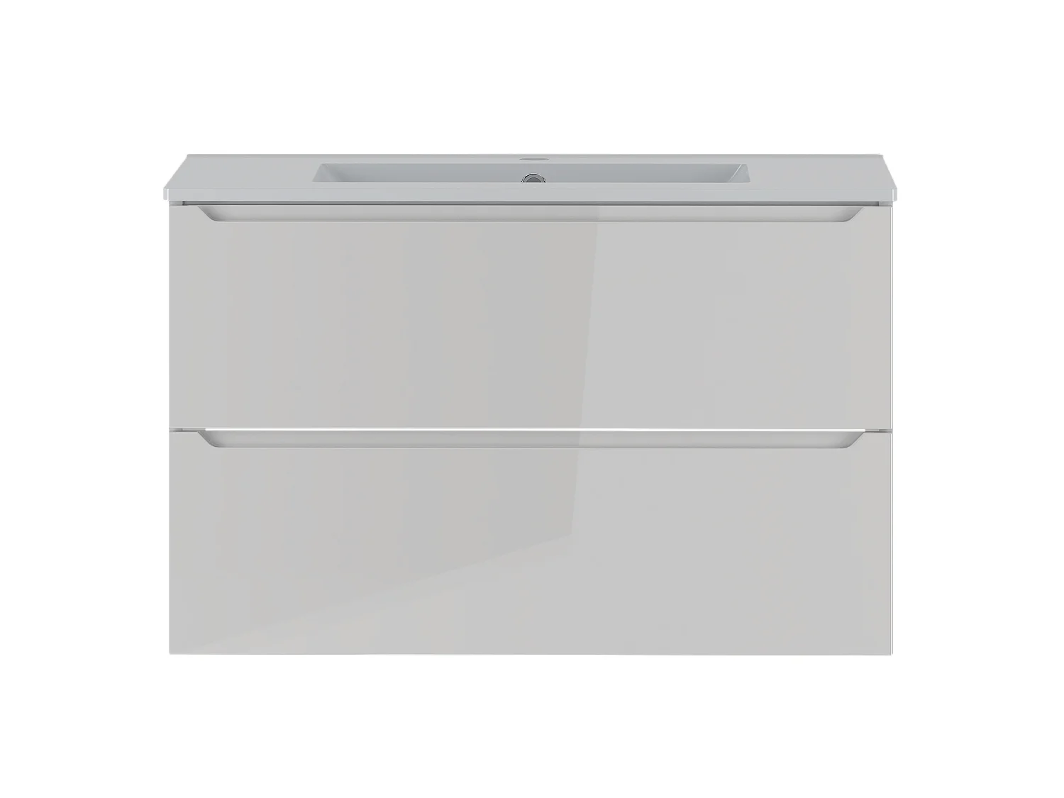 Wit badkamerset 80 cm Kast met wastafel  Etna