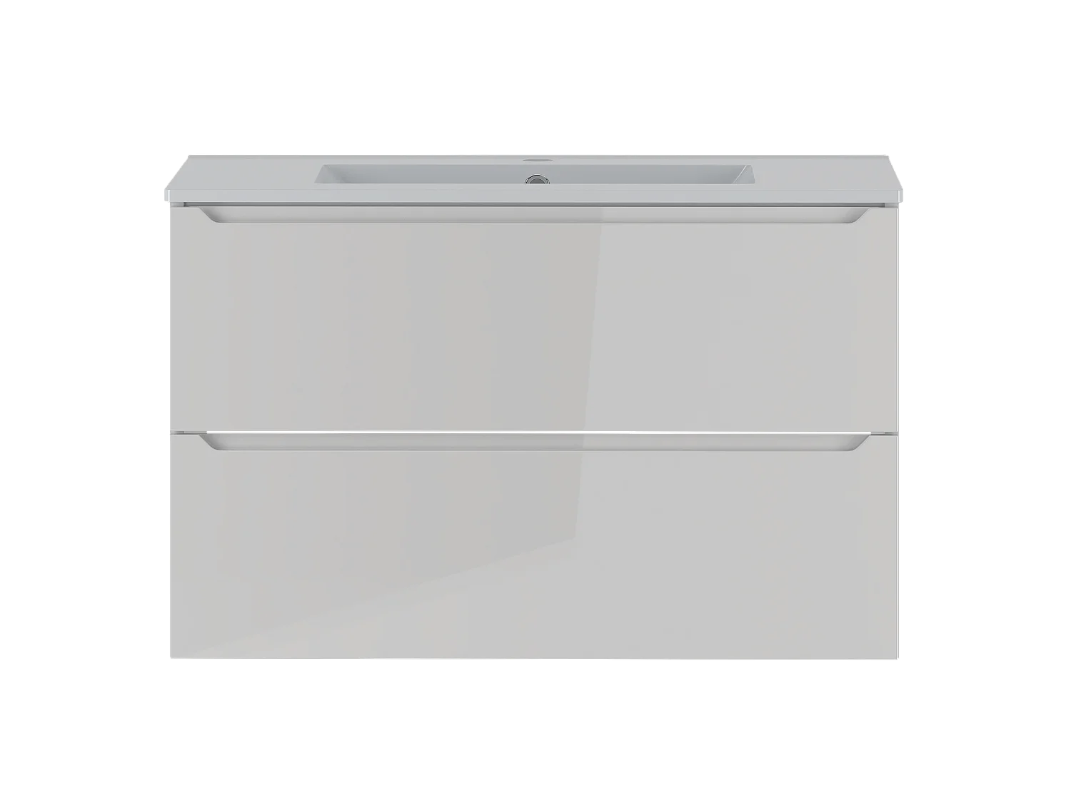 Ensemble blanc pour salle de bain 80 cm Meuble avec lavabo  Etna