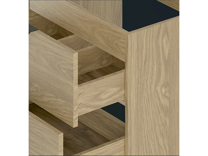 Badkamerset 60 cm Kast met wastafelblad Wastafel Kolom Eikenhout Geolied Pile