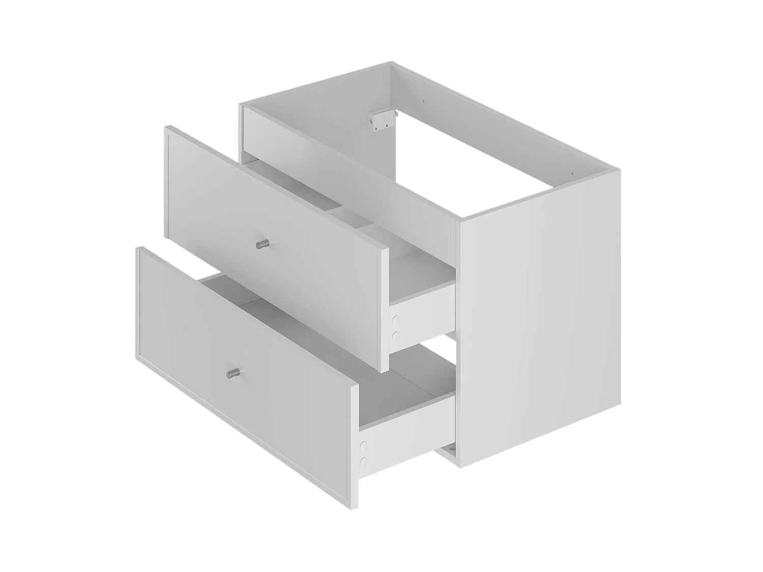 Ensemble blanc pour salle de bain 80 cm Armoire avec plan de travail Lavabo Colonne Marco