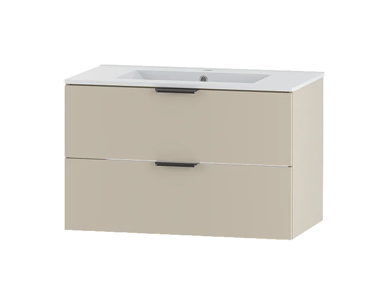 Kaschmir-Badezimmer-Set 80 cm Schrank mit Waschbecken Pile