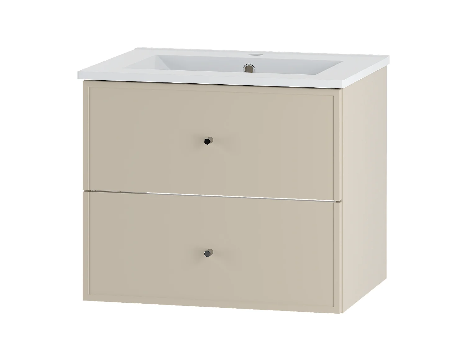 Ensemble de salle de bain en cachemire 60 cm Meuble avec lavabo Marco