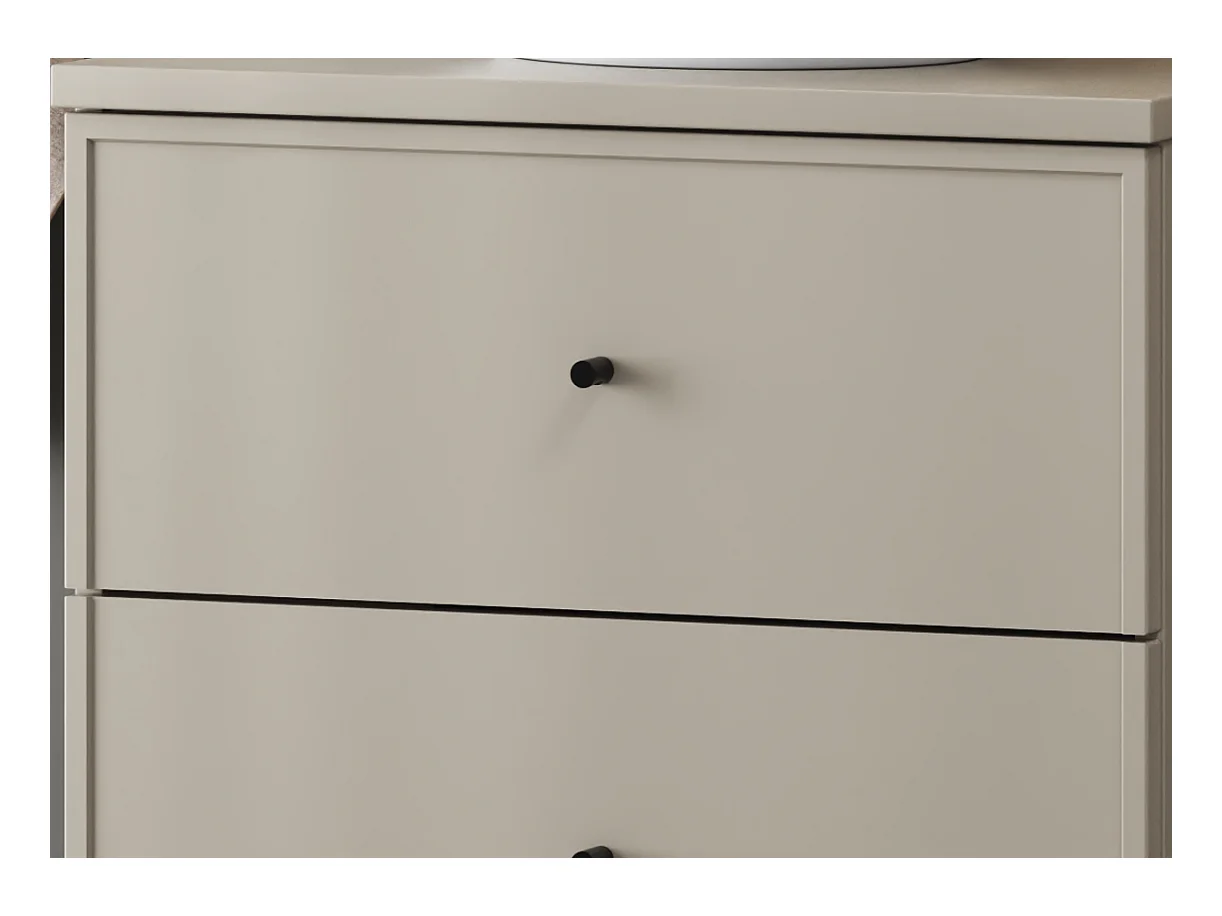 Ensemble de salle de bain en cachemire 120 cm Armoire Plan de travail Lavabo Colonne Colonne Marco