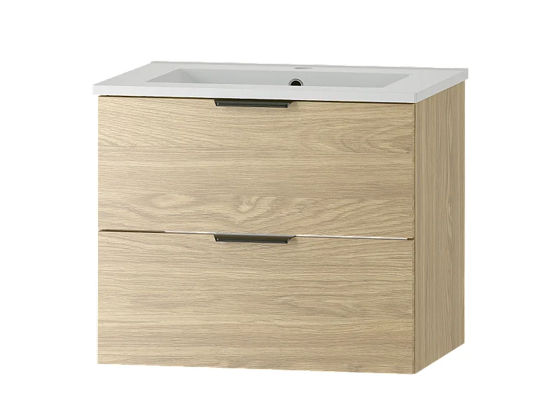 Mueble lavabo individual encastrado 60cm Astrid Madera