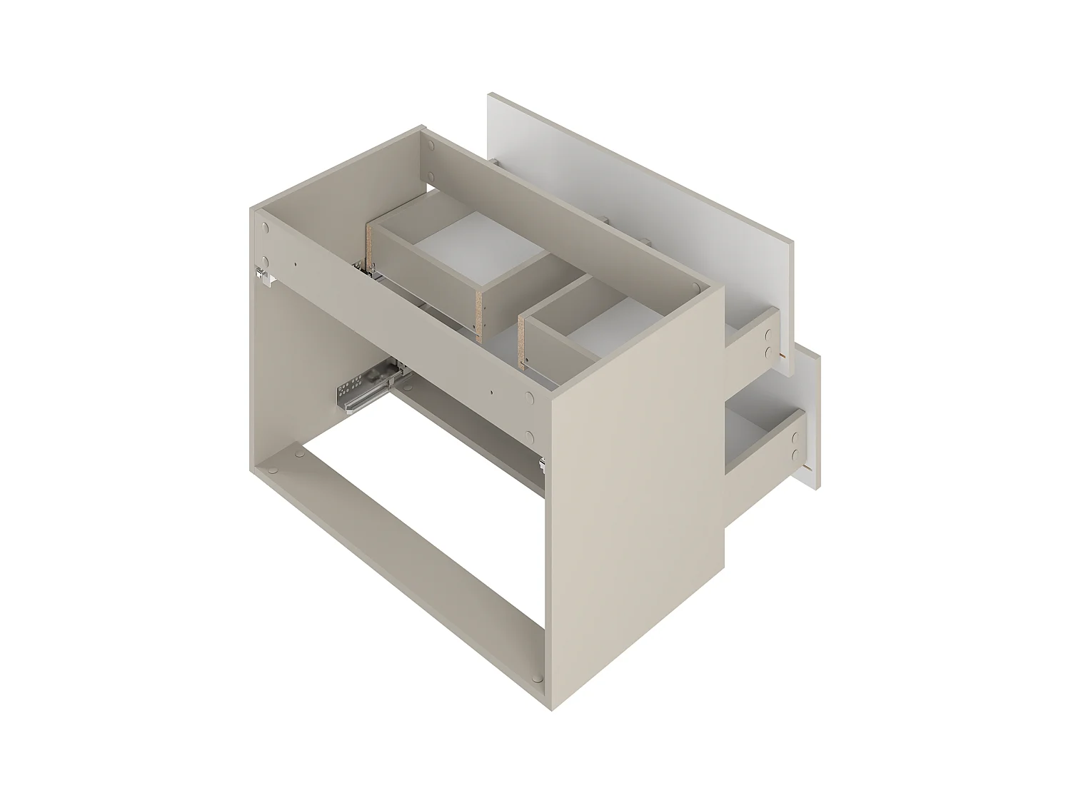 Ensemble de salle de bain en cachemire 80 cm Meuble avec lavabo Etna