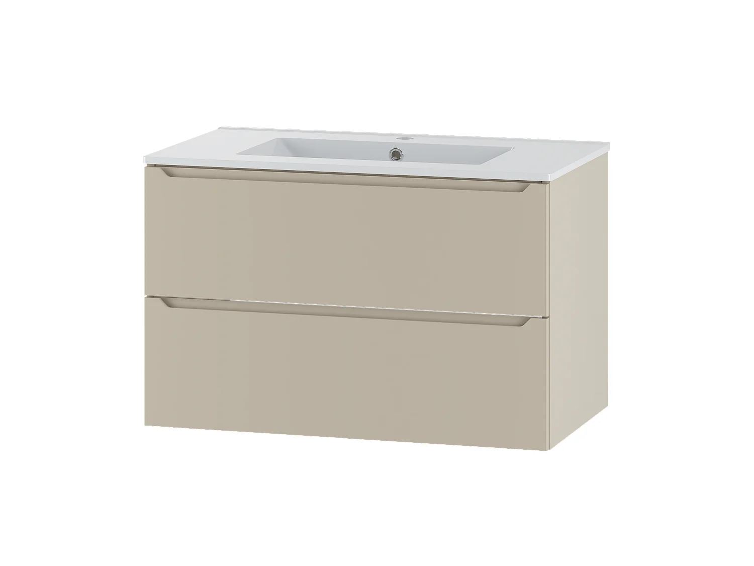 Ensemble de salle de bain en cachemire 80 cm Meuble avec lavabo Etna