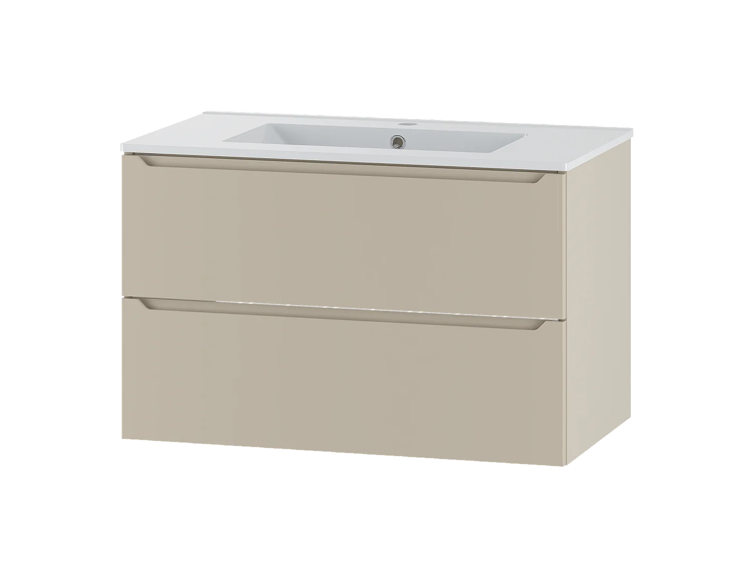 Ensemble de salle de bain en cachemire 80 cm Meuble avec lavabo Etna