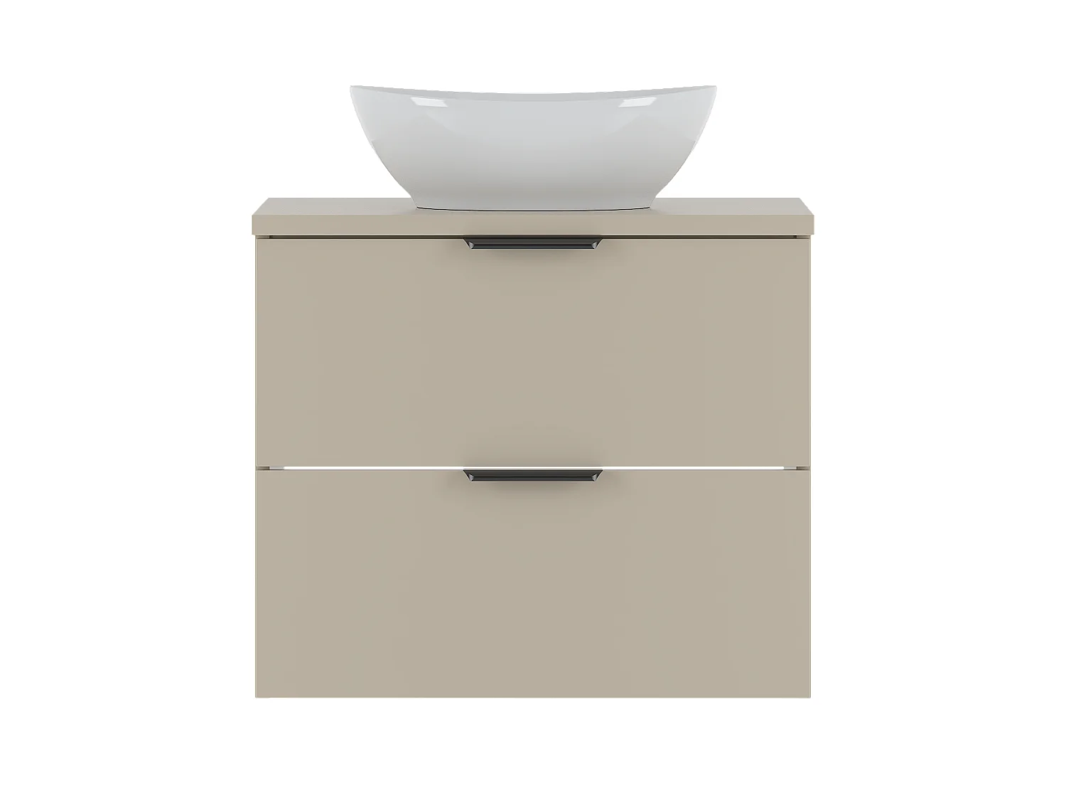 Kaschmir-Badezimmer-Set 60 cm Schrank mit Arbeitsplatte und Waschbecken Pile