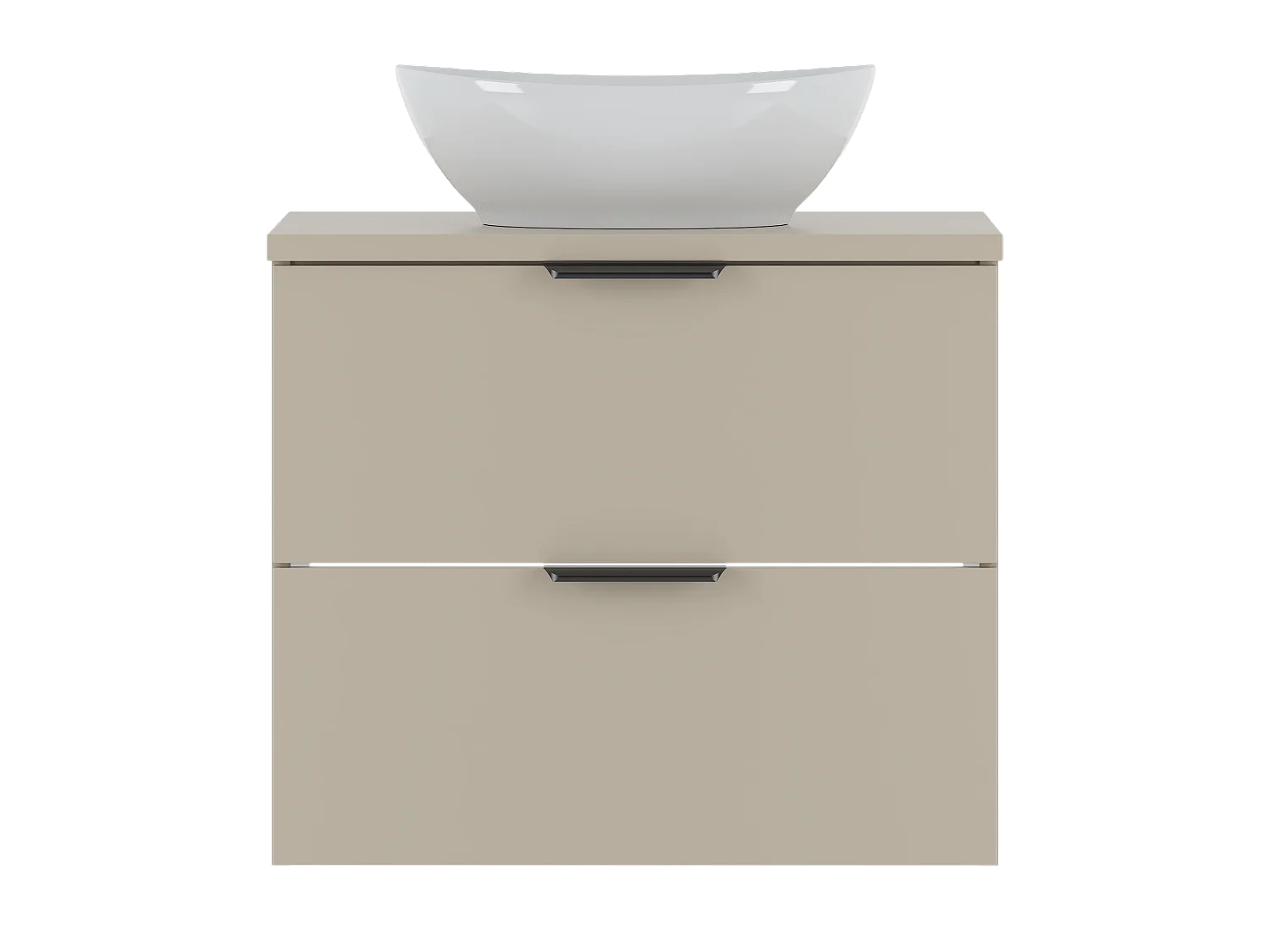 Ensemble de salle de bain en cachemire 60 cm Armoire avec plan de travail Lavabo Pile