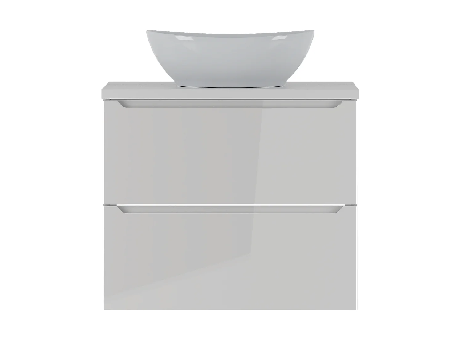 Ensemble de salle de bain blanc 60 cm Meuble avec plan de travail Lavabo Etna