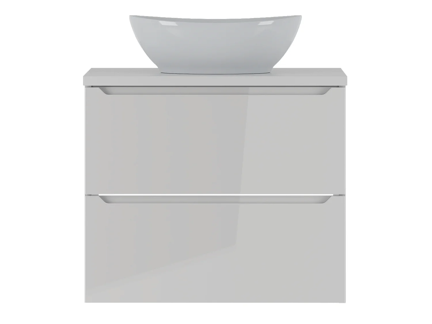 Ensemble de salle de bain blanc 60 cm Meuble avec plan de travail Lavabo Etna