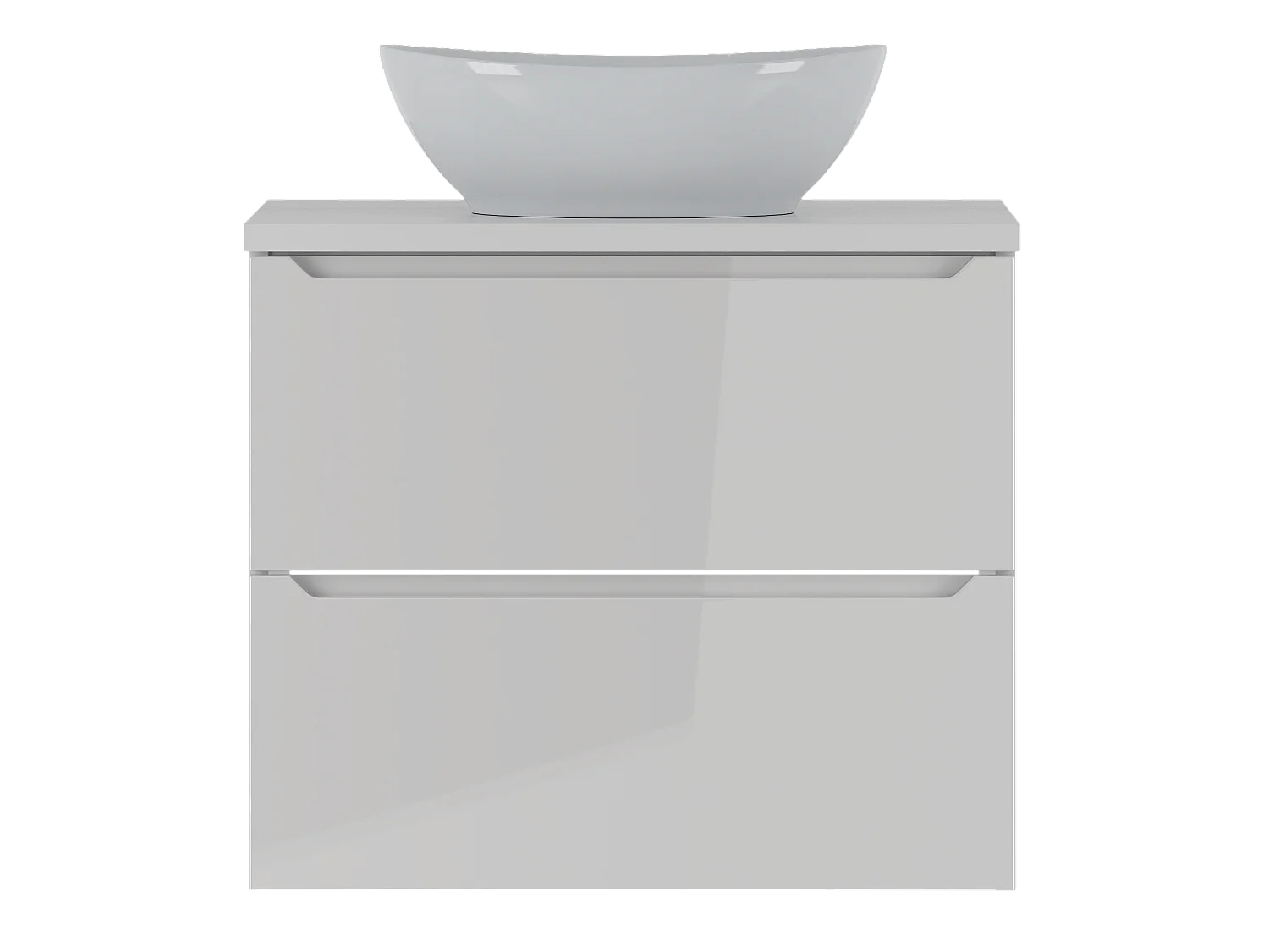 Ensemble de salle de bain blanc 60 cm Meuble avec plan de travail Lavabo Etna