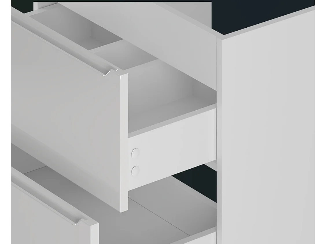 Ensemble de salle de bain blanc 60 cm Meuble avec plan de travail Lavabo Etna