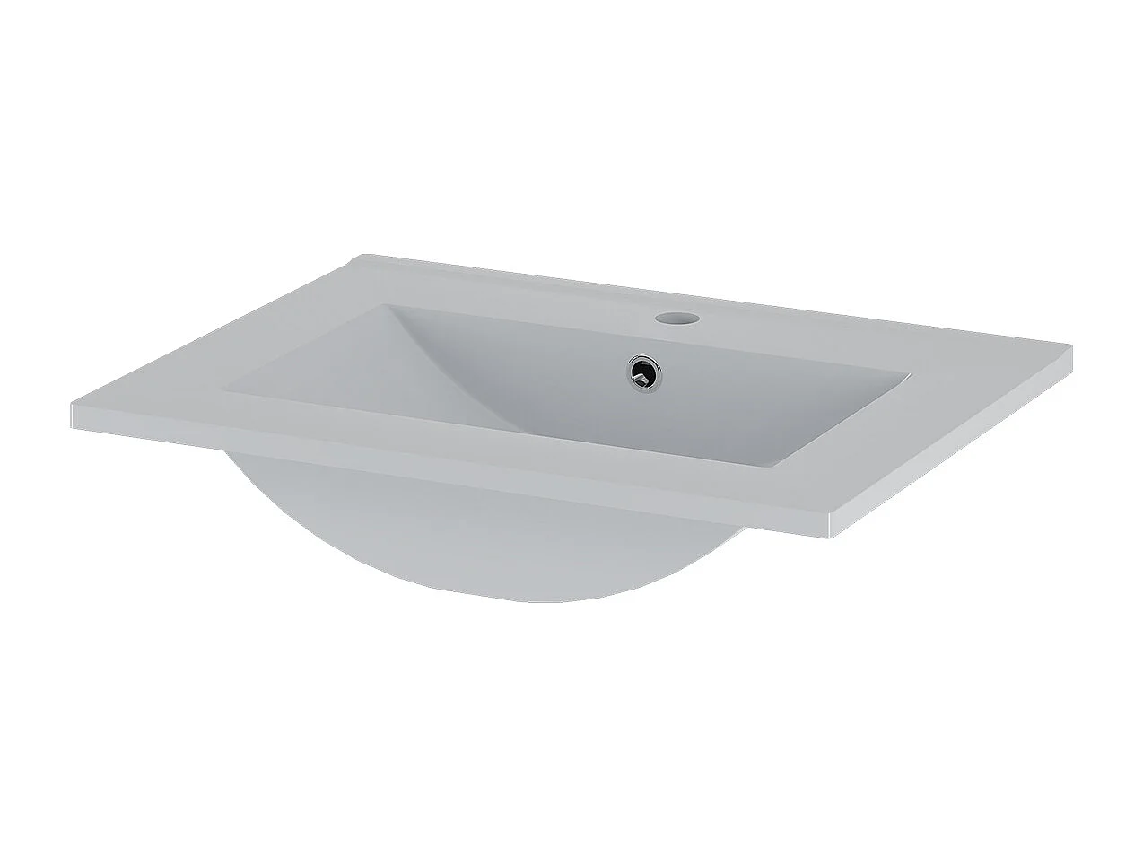 Tao White 60 cm enkelt håndvask