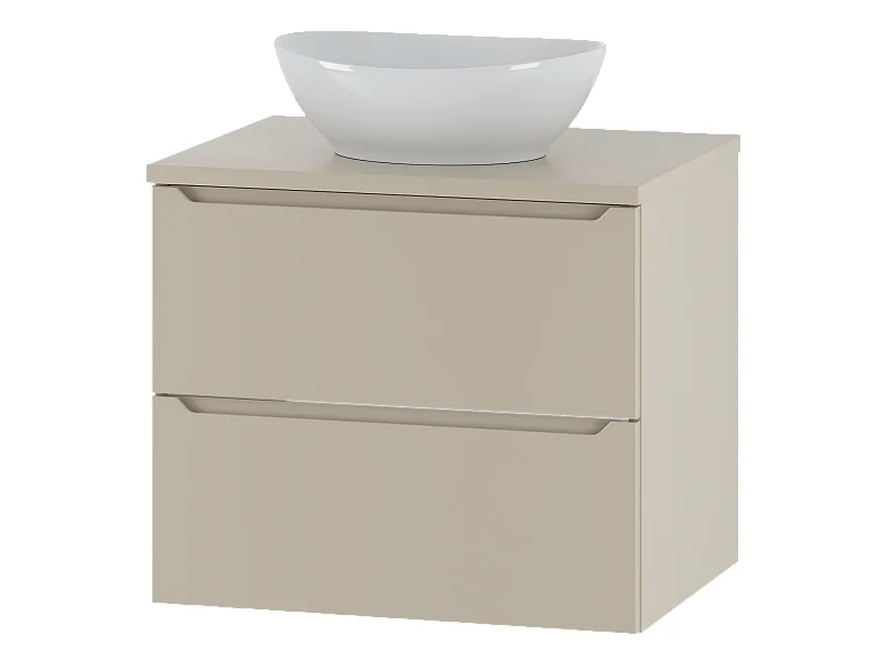 Kaschmir-Badezimmer-Set 60 cm Schrank mit Arbeitsplatte und Waschbecken Etna