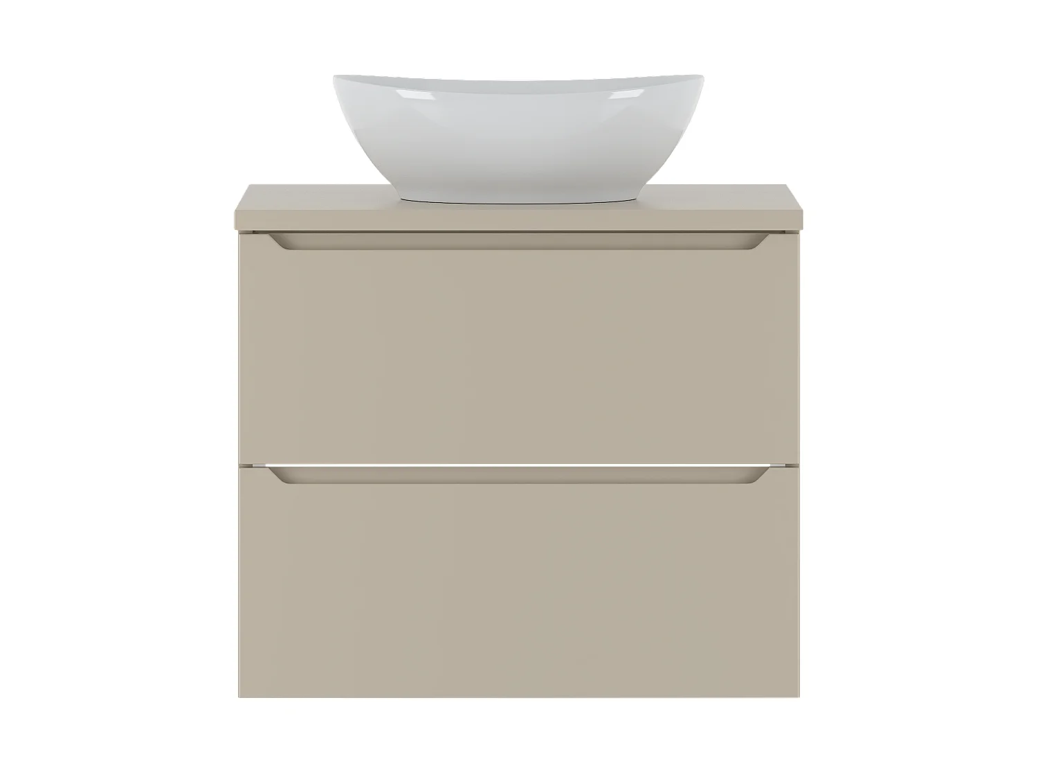 Ensemble de salle de bain en cachemire 60 cm Armoire avec plan de travail Lavabo Etna