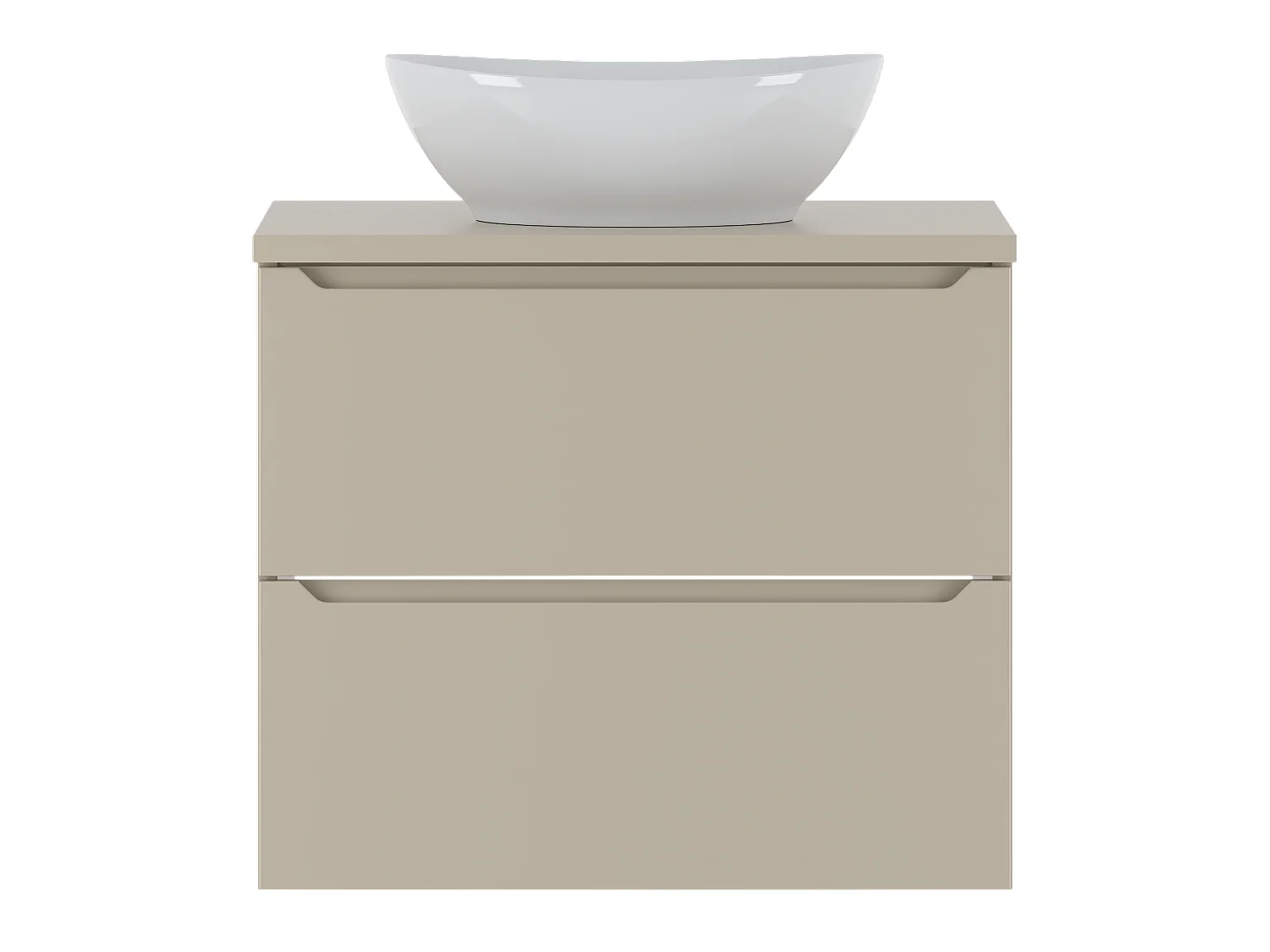 Ensemble de salle de bain en cachemire 60 cm Armoire avec plan de travail Lavabo Etna