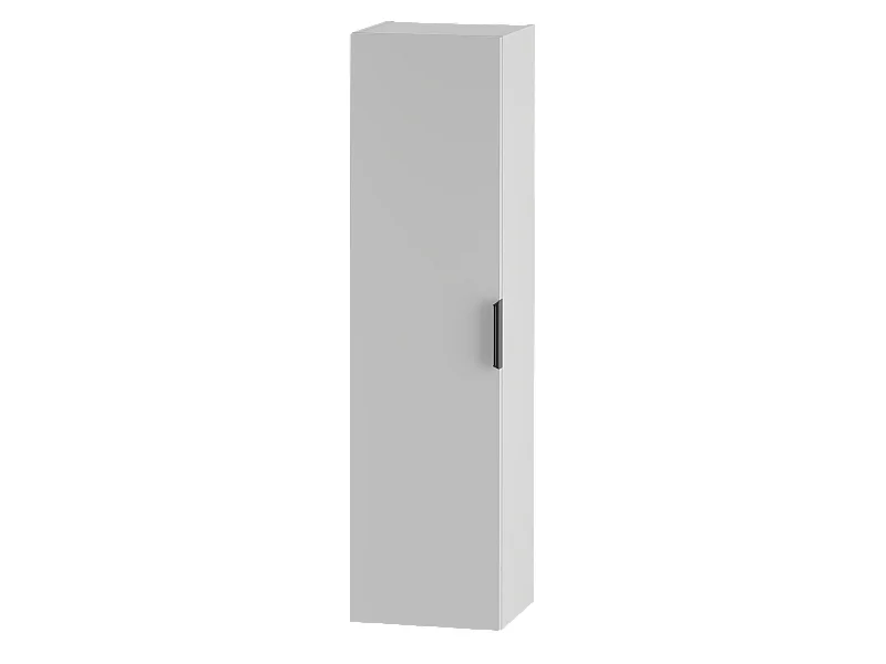 Weißer Badezimmerschrank, Hochschrank 1 Tür, Pile