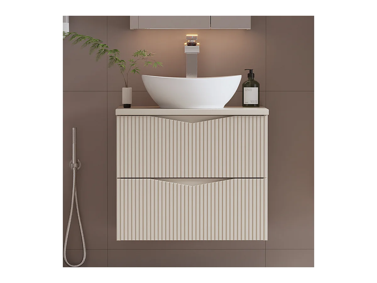 Meuble simple vasque 60cm Tao Cachemire