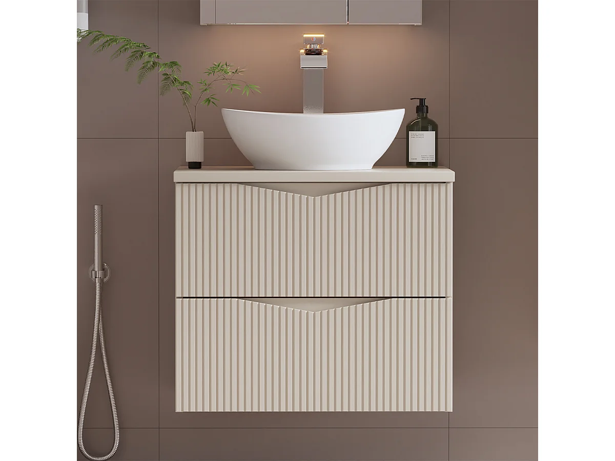 Meuble simple vasque 60cm Tao Cachemire